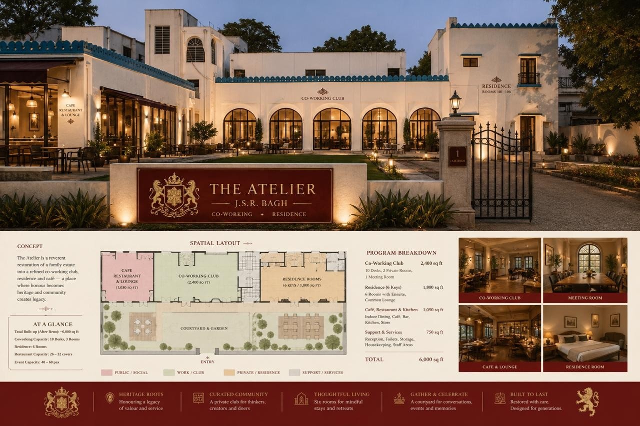 Architectural rendering of The Atelier, J.S.R. Bagh